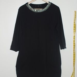 Victoria's Secret Black Cotton Sweater Dress